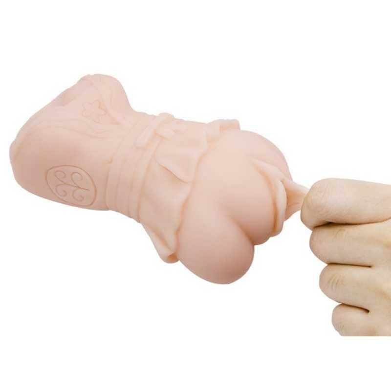 Мастурбатор вагина реалистичная с вибрацией Crazy Bull Vagina Masturbator Flesh Vibrating телесный вид 5
