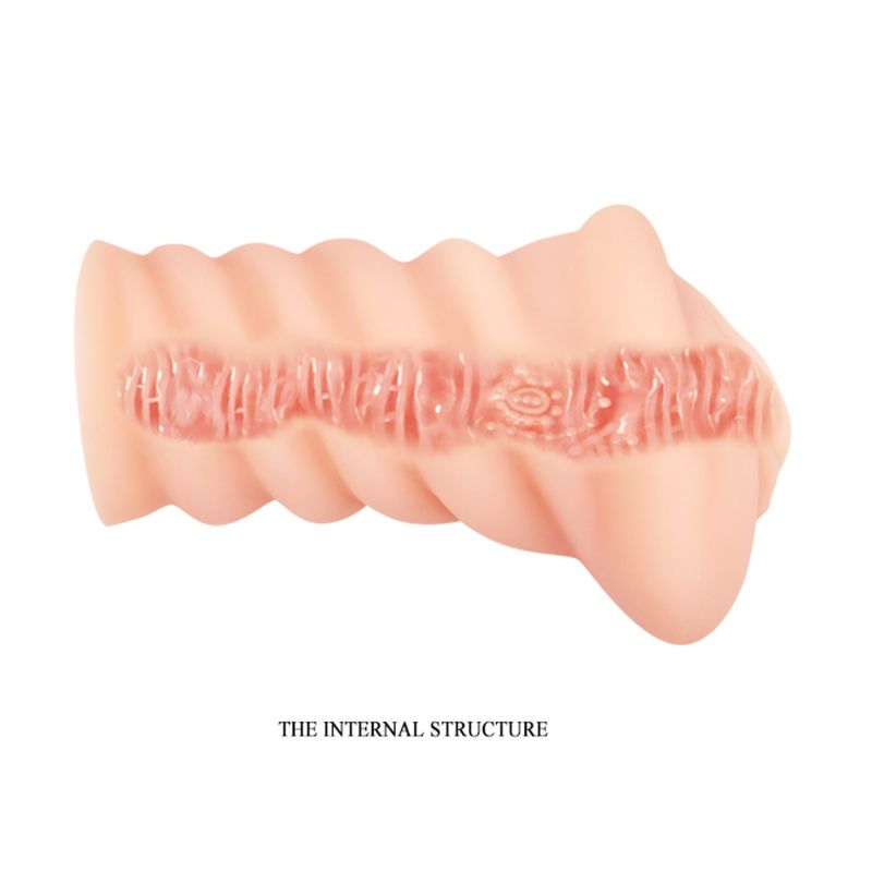 Мастурбатор вагіна реалістичний бежевий, 14 х 7 см вид 5