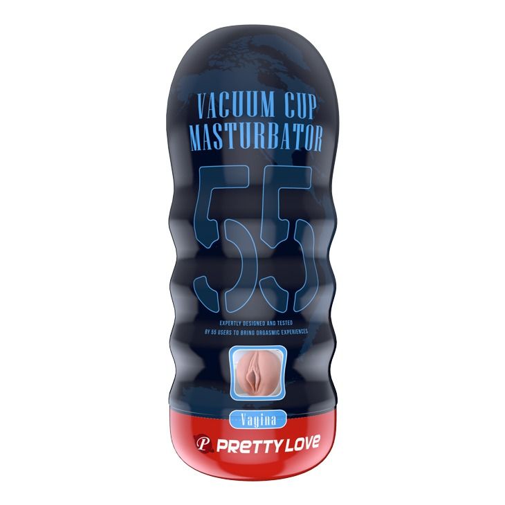 Мастурбатор реалістичний із вакуумом Pretty Love Masturbator Vacuum Cup, в колбі, 18 х 7 см вид 5