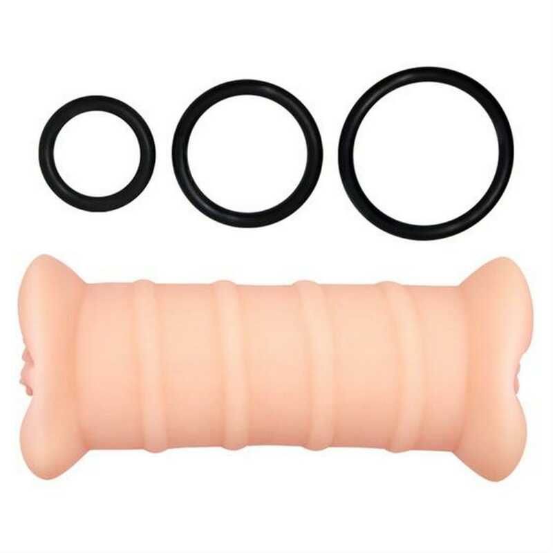 Мастурбатор двосторонній вагіна Crazy Bull Emma, з вібрацією, 19 см вид 4