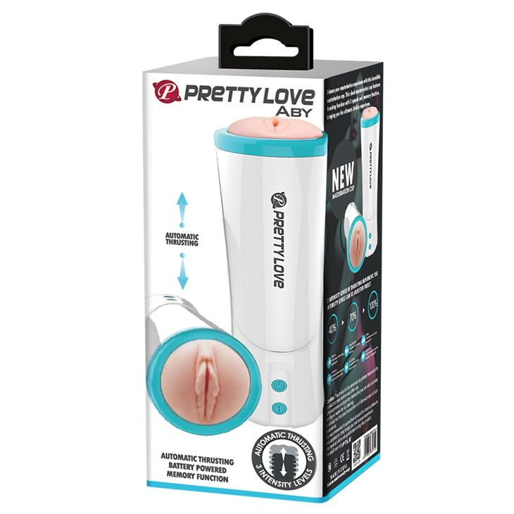 Мастурбатор автоматический с поступательными движениями Aby Vagina Masturbator Flesh Tube вид 10