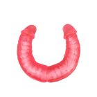 Двосторонній фалоімітатор Baile Double Dong рожевий, 36 см х 4.6 см вид 5