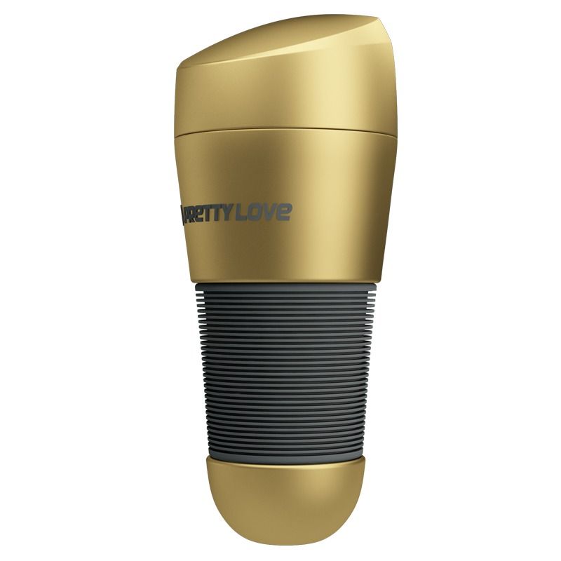 Мастурбатор вагін реалістичний в золотій колбі Pretty Love Kitty Vagina вид 5