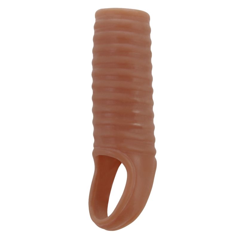 Стимулююча насадка на пеніс PRETTY LOVE Hartman ребриста, 11.2 х 2.4 см вид 4