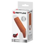 Стимулирующая насадка на пенис PRETTY LOVE Hartman ребристая, 11.2 х 2.4 см вид 8