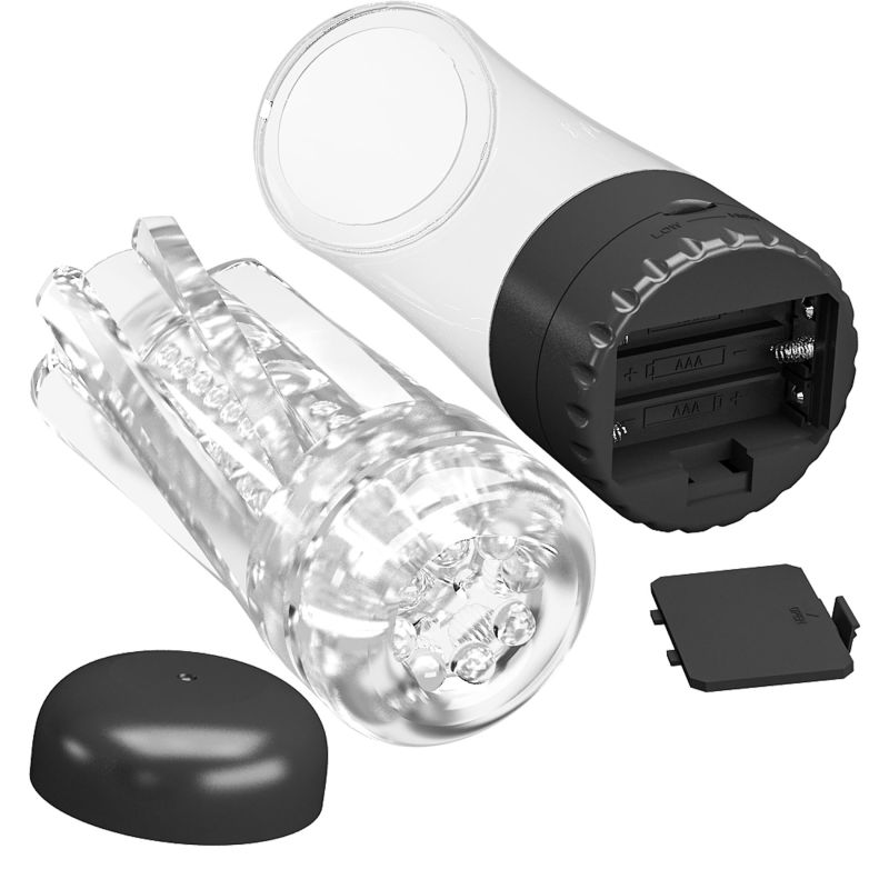 Вібромастурбатор прозорий PRETTY LOVE JAMARA в колбі, прозорий, 19 х 6.5 см вид 7