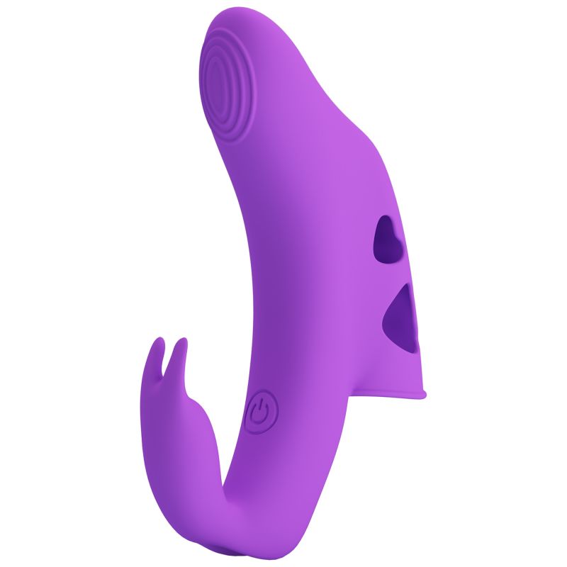 Вібратор-насадка на палець PRETTY LOVE Yenna фіолетовий, 9.5 х 2 см вид 6