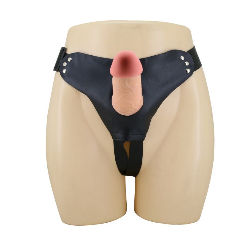 Страпон порожнистий Pretty Love Mavis з кліторальним відростком, 19 х 4.6 см вид 7