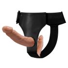 Страпон подвійний жіночий BAILE тілесний, 13.5 х 3.4 см вид 3