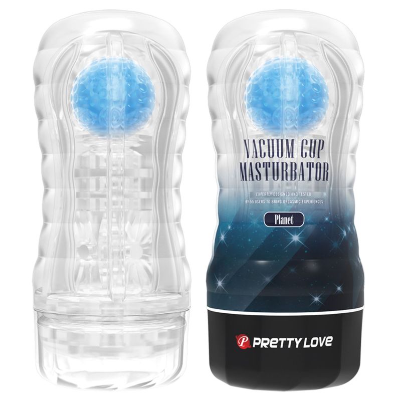 Вакуумний мастурбатор у колбі Pretty Love Planet з кулькою, 18 х 7.7 см вид 2