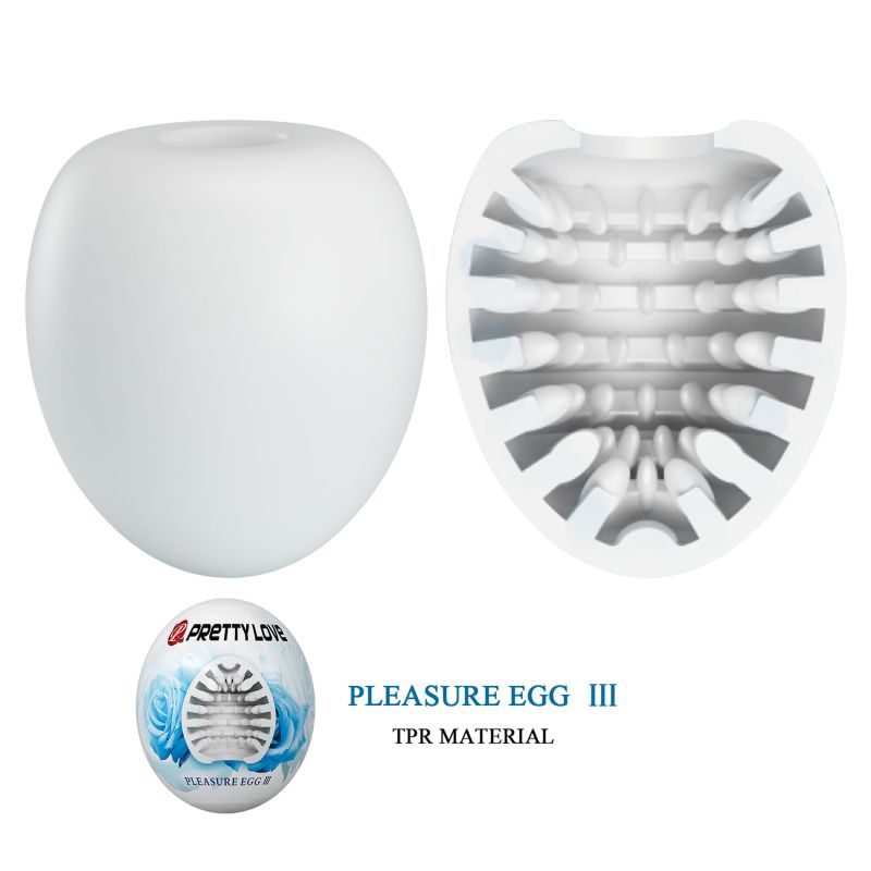 Мастурбатор яйце Pretty Love Pleasure Egg білий вид 2
