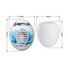 Мастурбатор яйцо Pretty Love Pleasure Egg белый вид 9