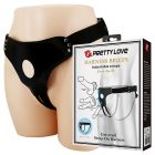 Трусики-ремені для страпону Pretty Love Love Spell, чорні, 80-118 см вид 2