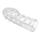 Насадка на пеніс Pretty Love рельєфна, з пухирцями, прозора, 19,8 х 2,8 см вид 6
