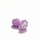 Набір анальних пробок ALUME, S, M, L, лілові з білим каменем, 3 шт вид 8