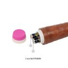 Вібратор реалістичний Baile коричневий, 21,5 × 4 см вид 8