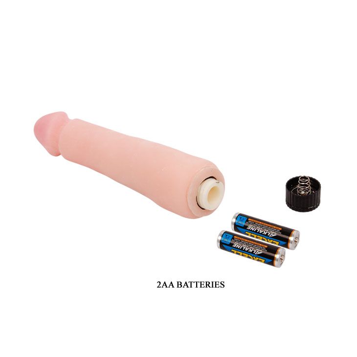 Вібратор реалістичний багатошвидкісний Baile з кібершкіри, 23,5 см × 4,3 см вид 9