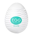 Мастурбатор-яйце з рельєфом XHN Egg Easy Ona-Cap, білий, 52 × 68 мм вид 2