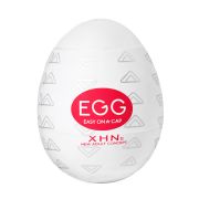 Мастурбатор-яйце з рельєфом XHN Egg Easy Ona-Cap, білий, 52 × 68 мм