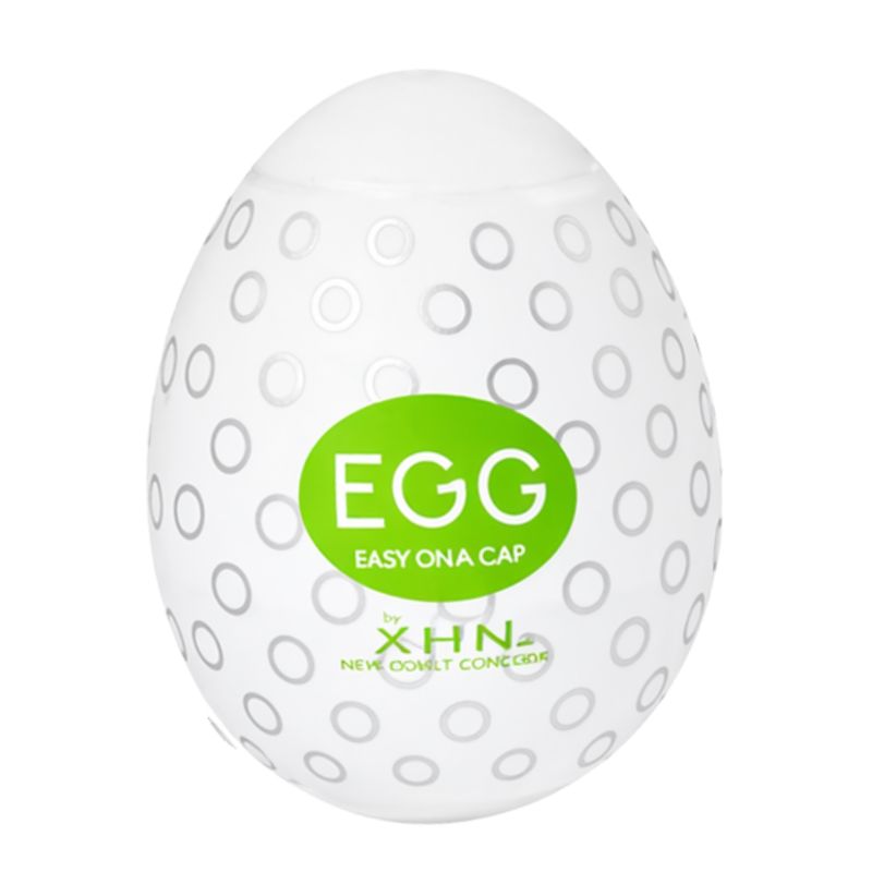 Мастурбатор-яйцо с рельефом XHN Egg Easy Ona-Cap, белый, 52 × 68 мм (зелёный) вид 2