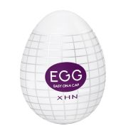 Мастурбатор-яйцо с рельефом XHN Egg Easy Ona-Cap, белый, 52 × 68 мм