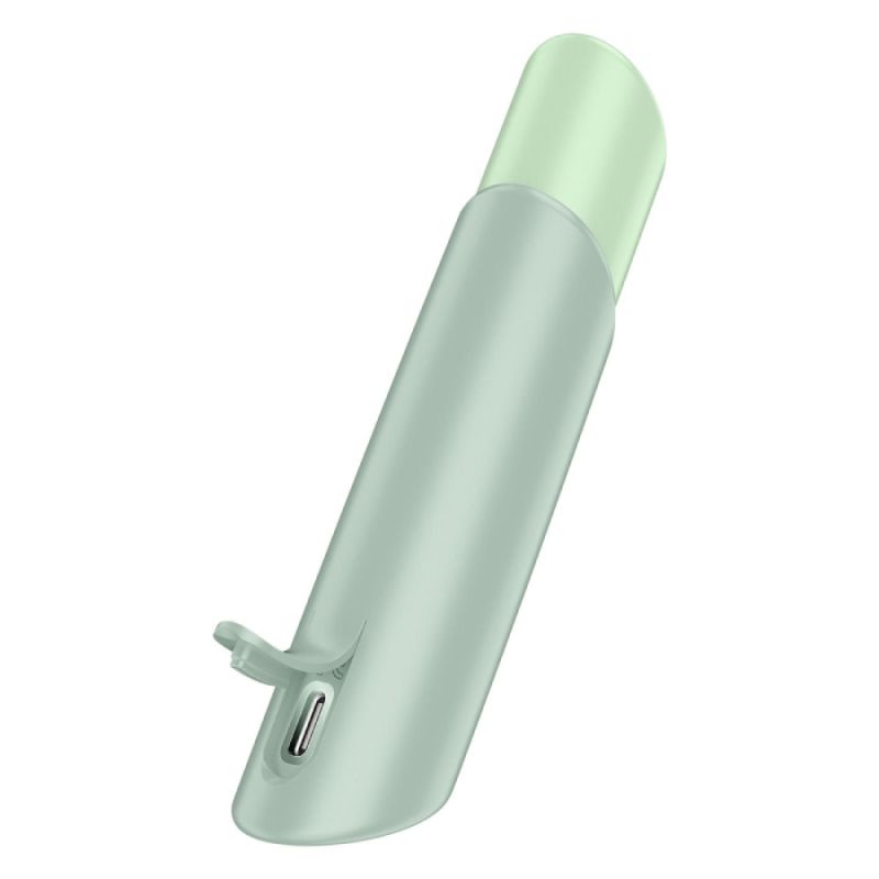 Вакуумний стимулятор Satisfyer Naughty Kiss для клітора, зелений, 12 × 2,7 см вид 6