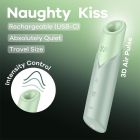 Вакуумний стимулятор Satisfyer Naughty Kiss для клітора, зелений, 12 × 2,7 см вид 7