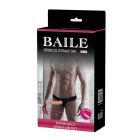 Страпон порожнистий фалопротез Baile Strap On з кріпленням на трусиках, беж вид 2