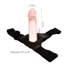 Страпон полый фаллопротез Baile Strap On с креплением на трусиках, беж вид 9