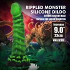 Фалоімітатор силіконовий Power Monsters Manticore на присосці, зелений, 4.5 см х 23 см вид 3