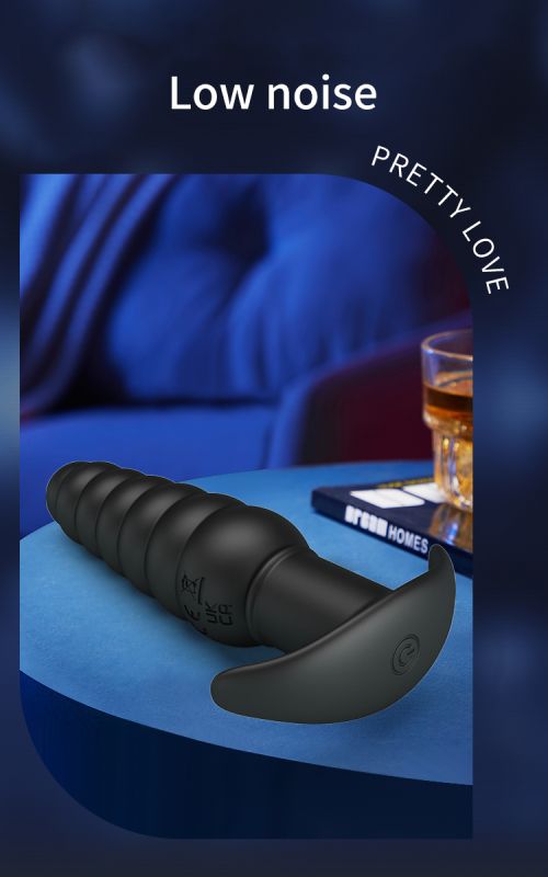 Анальна пробка з вібрацією Pretty Love Aeolis, чорна, 11 см х 3 см вид 8