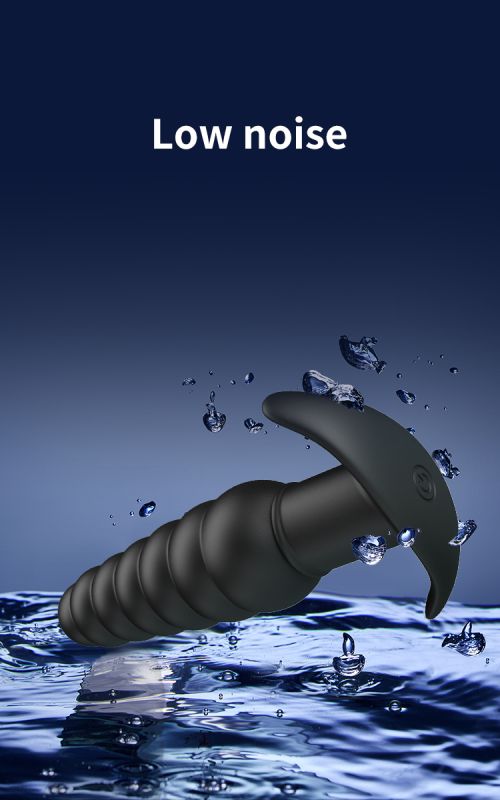 Анальна пробка з вібрацією Pretty Love Aeolis, чорна, 11 см х 3 см вид 9