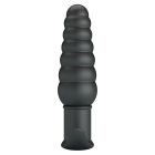 Анальна пробка з вібрацією Pretty Love Aeolis, чорна, 11 см х 3 см вид 13