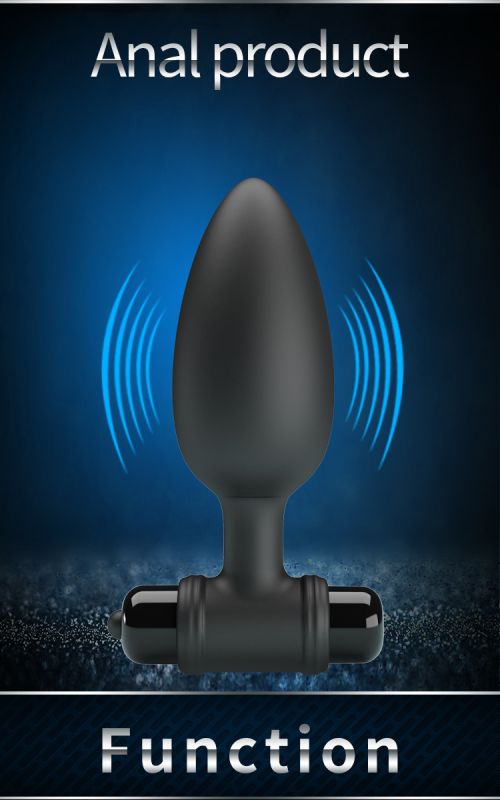 Анальна пробка з вібрацією Pretty Love Mr. Play, чорна, 11.8 см х 3.8 см вид 13