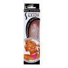 Фалоімітатор з хребтом Super Excitement Sextoy, без мошонки, бежевий, 16 см вид 6