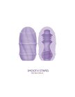 Мастурбатор міні з ребристим рельєфом Pretty Love Smooth Stripes Cupid X Egg, фіолетовий вид 4