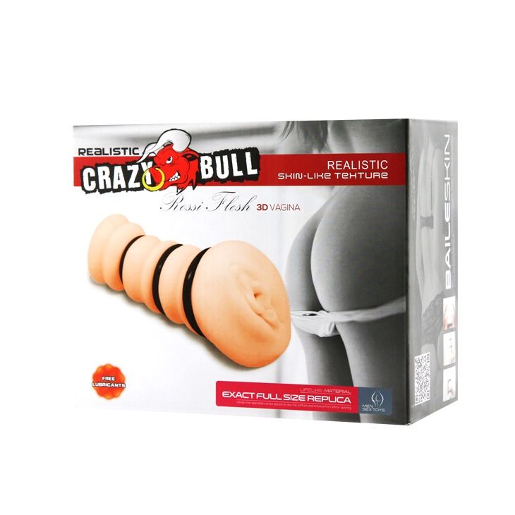 Мастурбатор вагина реалистичная с кольцами Crazy Bull Masturbator Vagina вид 7