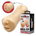 Двухсторонний реалистичный мастурботор, вагина-ротик, телесного цвета вид 5