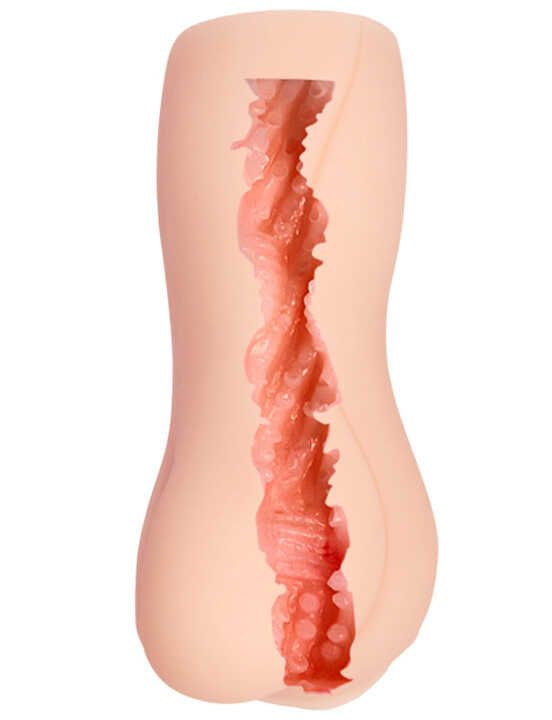 Мастурбатор реалістичний вагіна бежевий, 15 х 1.5 см вид 4