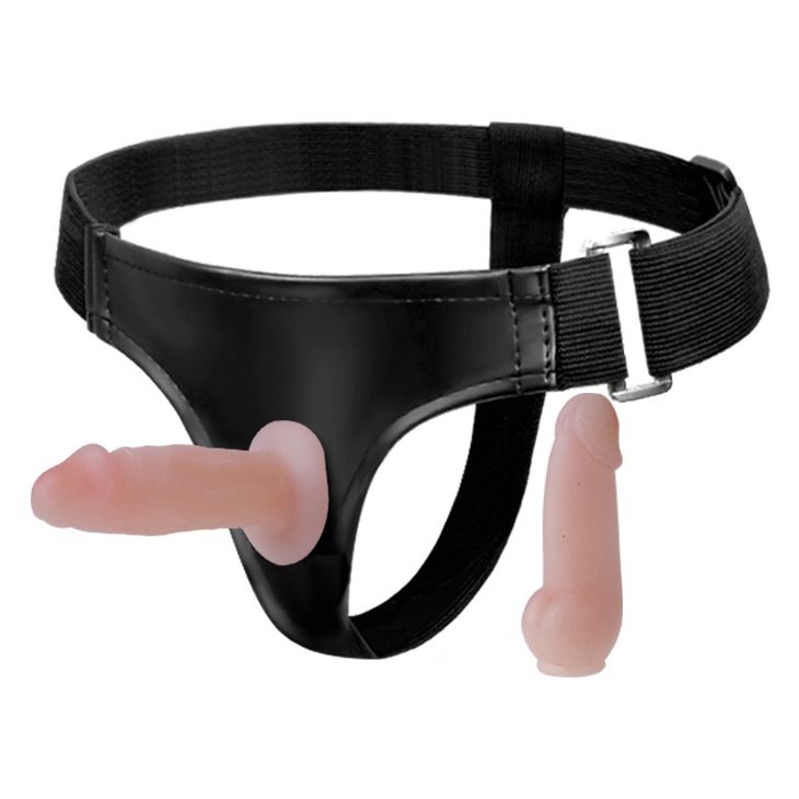 Страпон Baile Jessica реалістичний, з двома насадками, 10 х 3.5 см вид 2