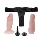 Страпон Baile Jessica реалістичний, з двома насадками, 10 х 3.5 см вид 5