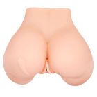 Мастурбатор вагіна і анус Crazy Bull Julie з вібрацією і пультом, бежевий, 28 см вид 5