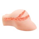 Мастурбатор вагіна і анус Crazy Bull Julie з вібрацією і пультом, бежевий, 28 см вид 7