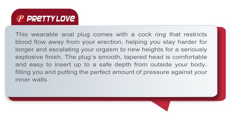 Насадка на член з анальною ялинкою PRETTY LOVE Penis Sleeve Rilley 4 кульки 2-2.6 см, прозора вид 9