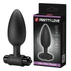 Анальный вибратор пробка PRETTY LOVE черный, 11.8 х 3.8 см вид 2