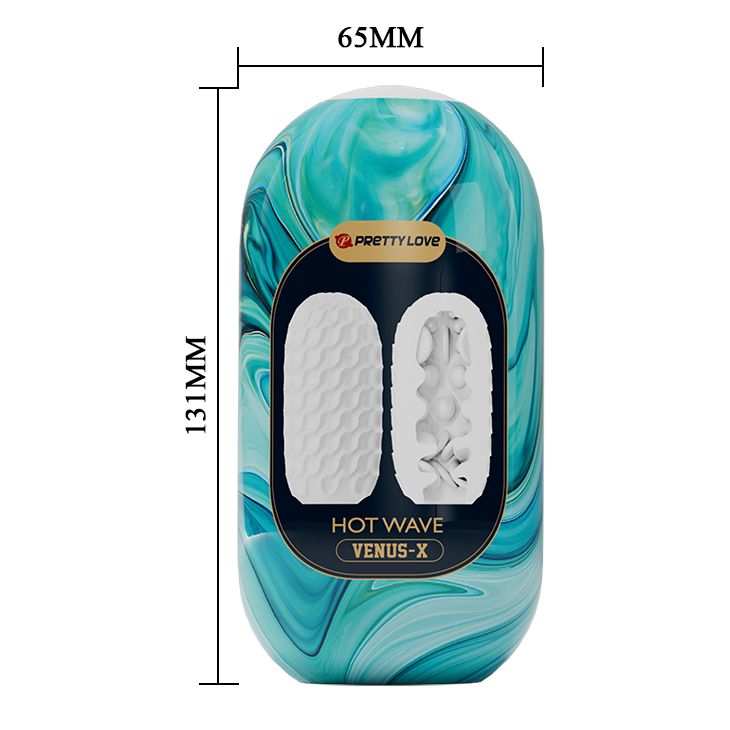 Мастурбатор яйце Pretty Love Venus-X Egg рельєфний, 13.1 х 6.5 см вид 6