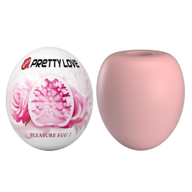 Мастурбатор яйце PRETTY LOVE Pleasure Egg, рожеве вид 5