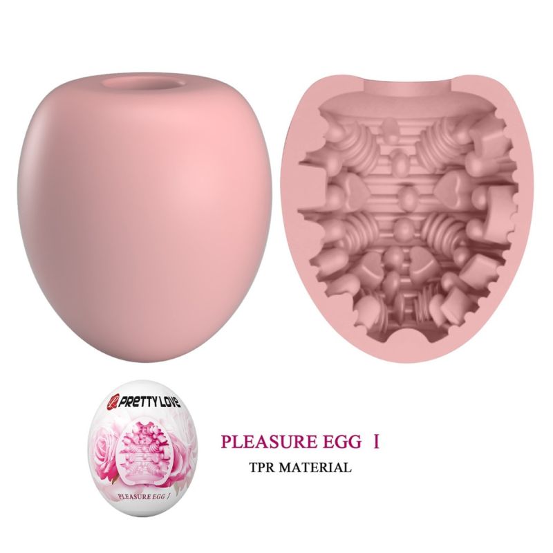 Мастурбатор яйце PRETTY LOVE Pleasure Egg, рожеве вид 10