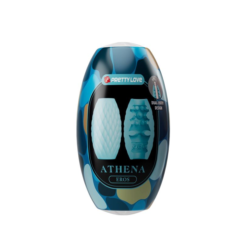 Мастурбатор яйце PRETTY LOVE Athena Eros блакитний, 7.6 х 4.2 см вид 7