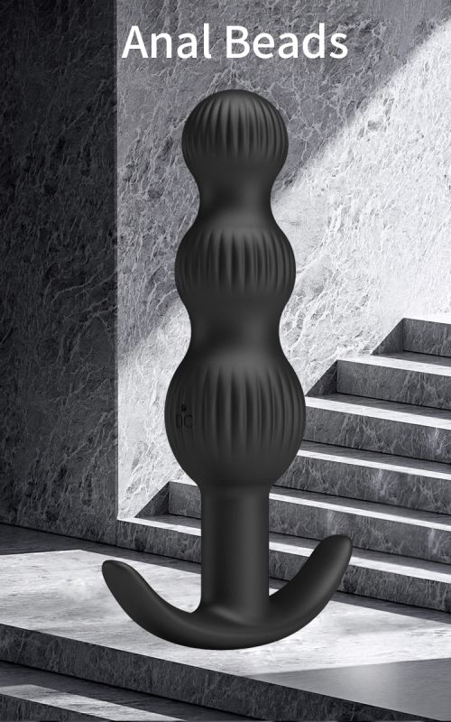 Анальна пробка з вібро PRETTY LOVE Sidney, чорна, 10.9 х 2.1-2.8 см вид 16